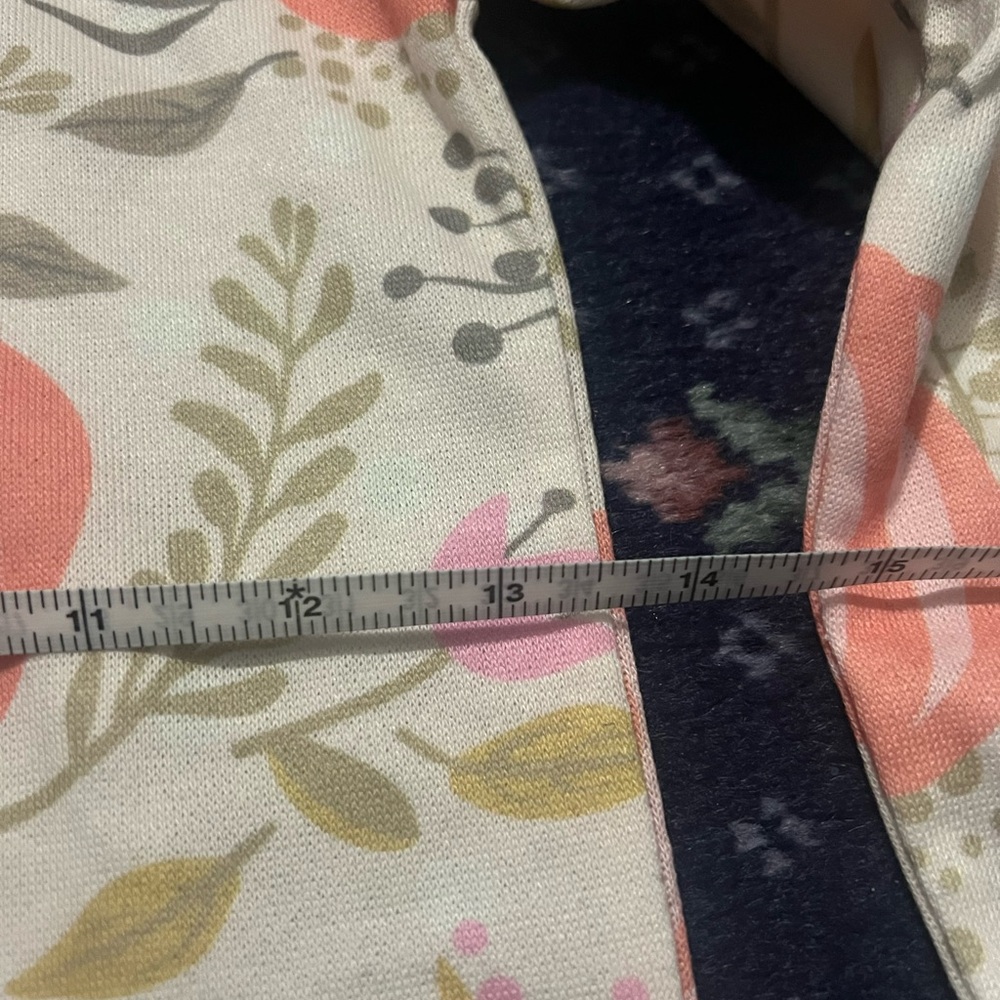 Sunshine Swing Kids Floral Hoodie - Pink and Cream size 6 - Picture 3 of 4